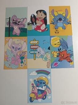 Sběratelské karty Stitch (lot 7ks)