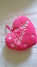 Polštářek - srdíčko - 2 různé kousky