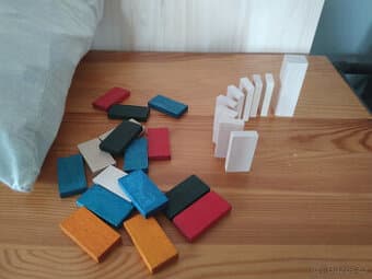 Dřevěné kostky cca 6 kg