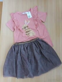 Dívčí komplet se zajíčkem H&M - s visačkou