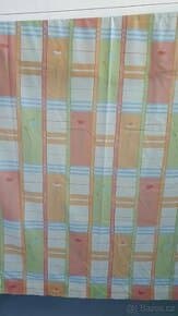 Závěsy 2 ks + zbytek látky