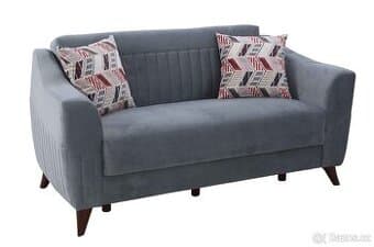 NOVÁ rozkládací pohovka TAURI – elegantní šedá (v originální