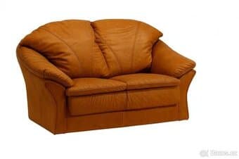 NOVÁ CENA: Pravá kůže, dvojsedák Boston – jen 8 000 Kč