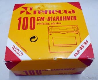 Diarámečky, sklíčka