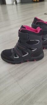 dívčí zimní boty, sněhule vel. 34
