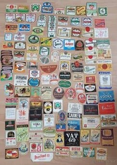 Etikety - pivo, víno, destiláty