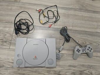 PS1 / PSX Playstation 1 s ovladačem a kabeláží