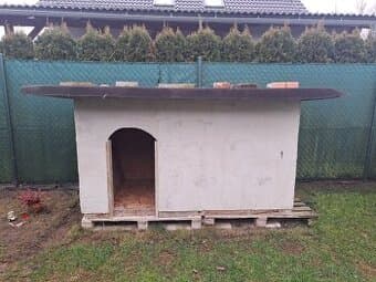 Velká psí zateplená, dvoukomorova bouda
