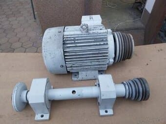 Hřídel s motorem na formátku