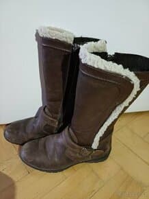 Dětské kožené kozačky zn. BAMA