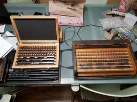 Měřidla strojírenská nástrojařská různá - SOMET, Mitutoyo...