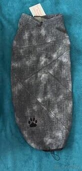 Obleček-Vesta pro psa softshell Džína riflový černá 60cm