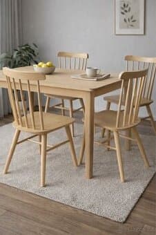 Set 4 ks židlí TON – masiv buk – velmi pěkný stav