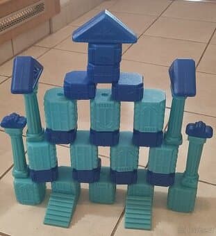 Plastové retro kostky