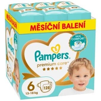 Pampers Premium Care 6 plenky 13-18kg 128ks