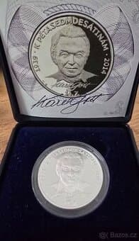 Stříbrná medaile Karel Gott proof k 75. narozeninám