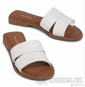 Pantofle Aldo ANDONIA, vel. 42,5, černé a bílé