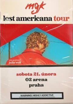 1x lístek na stání MGK Praha 21.2.2026 O2 Aréna