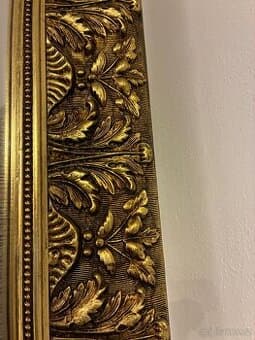 Zrcadlo zlaceny rám