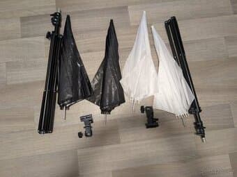 Přenosná sestava pro focení blesky