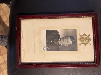 Obrazek vojáka, portrét,Československá armáda