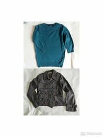 Divci kabatek + svetr vel. 8-11 let