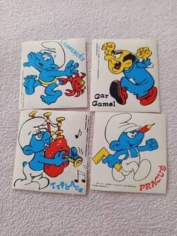 Retro samolepky Šmoulů