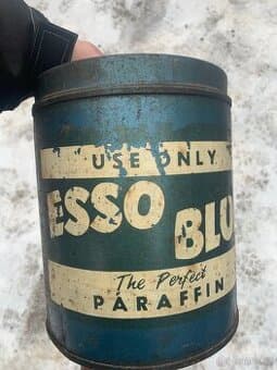 ESSO plechovka od oleje .