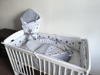 Nová souprava do postýlky hvězdičky+minky