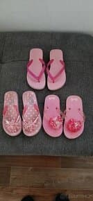 Dětské letní boty žabky vel.30/31/32, cena za vše