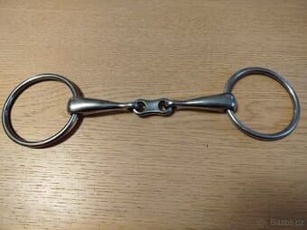 Stihlové udidlo 2x lomené, 14,5cm,  s plochým středem