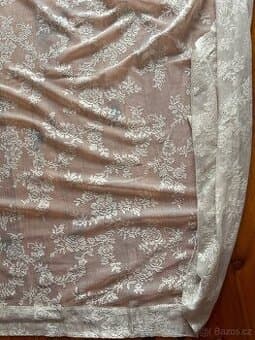 2x krajkove zaclony Jysk