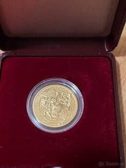 Prodam zlata mince CNB papirna Velke Losiny v bk