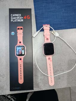 Hodinky CARNEO GuardKid+ 4G Platinum s GPS pro děti