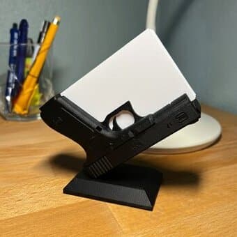 Dekorativní stojánek na vizitky Glock 17