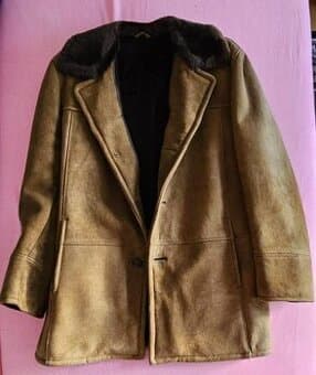 Pánský kožich barva champagne podšívka nutrie