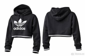 CROP TOP MIKINA -ADIDAS- M/L, 38/40..