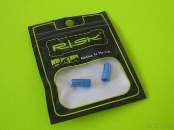 Nové hliníkové čepičky galuskových ventilku RISK,2-kusy