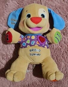 interaktivní pejsek zn. Fisher-Price ČJ/AJ (6+ měs.)