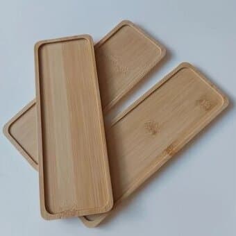 Dekorativní podnosy z bambusu - SADA