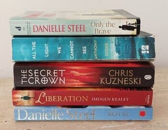 5 anglických knih, paperbacky