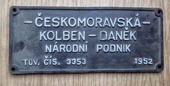 Cedule Železná železnice lokomotiva vagón