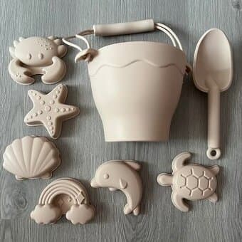 Nová Silikonová hračka /plážová sada 8 ks na písek