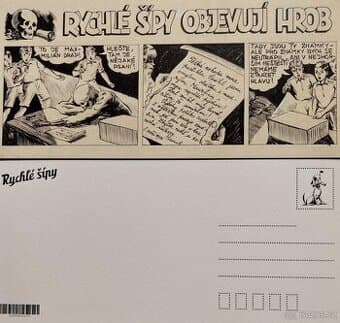 Prodám černobílé pohlednice Rychlé Šípy