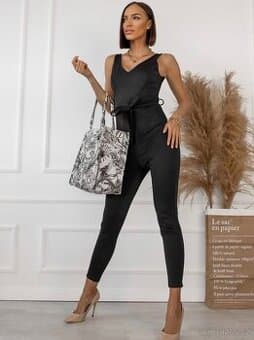 Černý Overal s Páskem