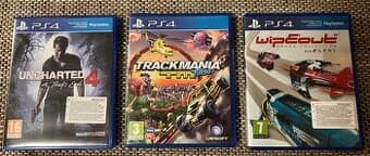 Hry na PS4: Trackmania Turbo, Uncharted 4, Wipeout