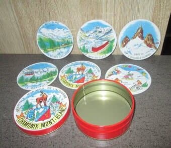 Sběratelské podtácky v plechovce - Vrcholy Francie