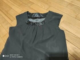 Šedé večerní šaty s kamínky značka TATUUM