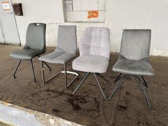 Různé druhy židlí - poslední kusy