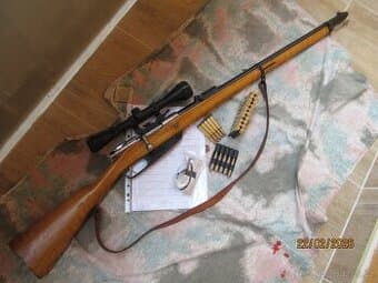 Puška Gewehr 1888 LOEWE BERLIN, OPTIKA, TORMENTACE , náb, ř